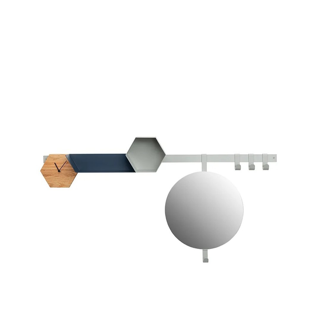 Design Bite Hexagon六角系列多用途套组 玄关款 - 置物架/篮子 - 其他金属 多色