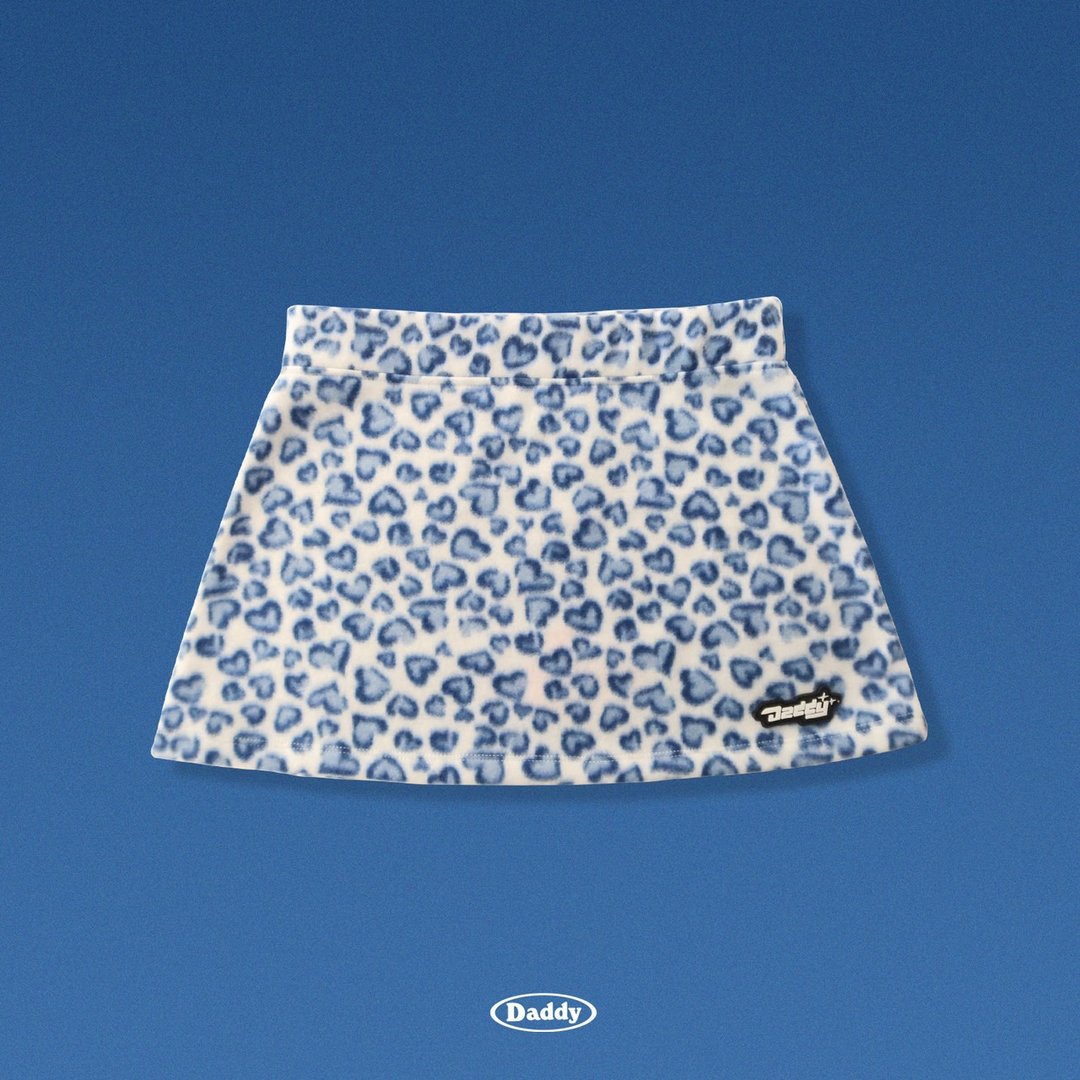 Heart Leopard Skirt - 裙子 - 其他材质 多色