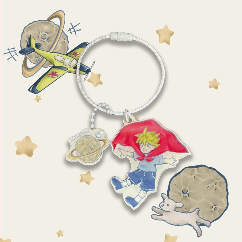 小王子造型钥匙圈 质感升级 - 钥匙链/钥匙包 - 压克力 粉红色