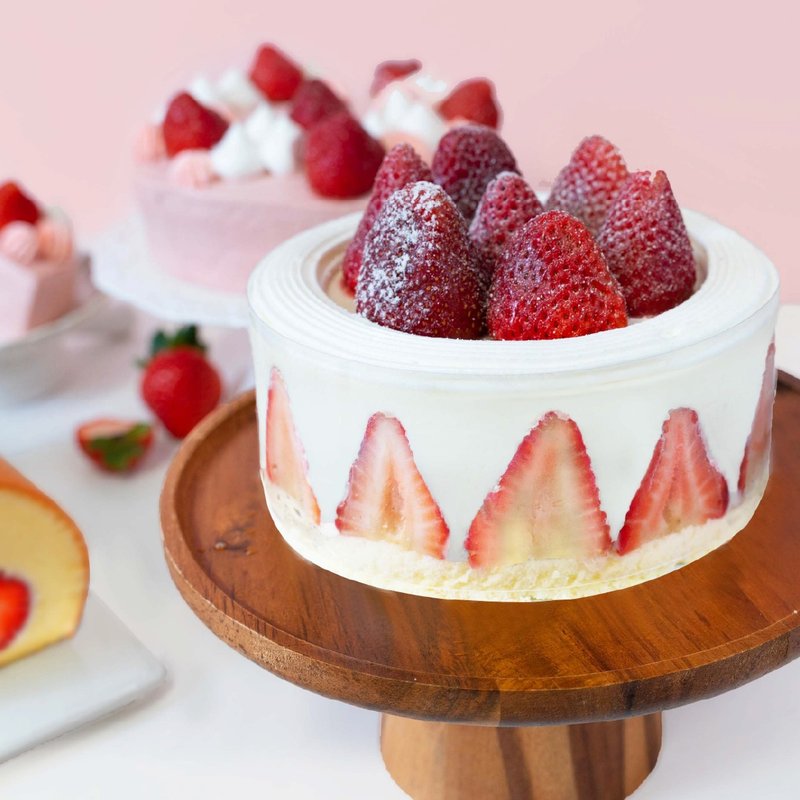 【温莎堡】草莓提拉米斯 6寸 季节限定/草莓蛋糕/生日蛋糕 - 蛋糕/甜点 - 新鲜食材 红色