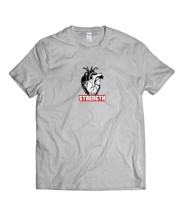 生命力-T-shirt 白/黑/灰/藏青 - 男装上衣/T 恤 - 棉．麻 多色
