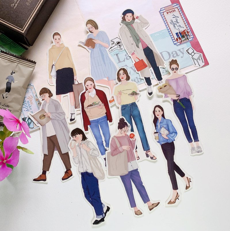 周末的午后时光 - 贴纸 - 纸 