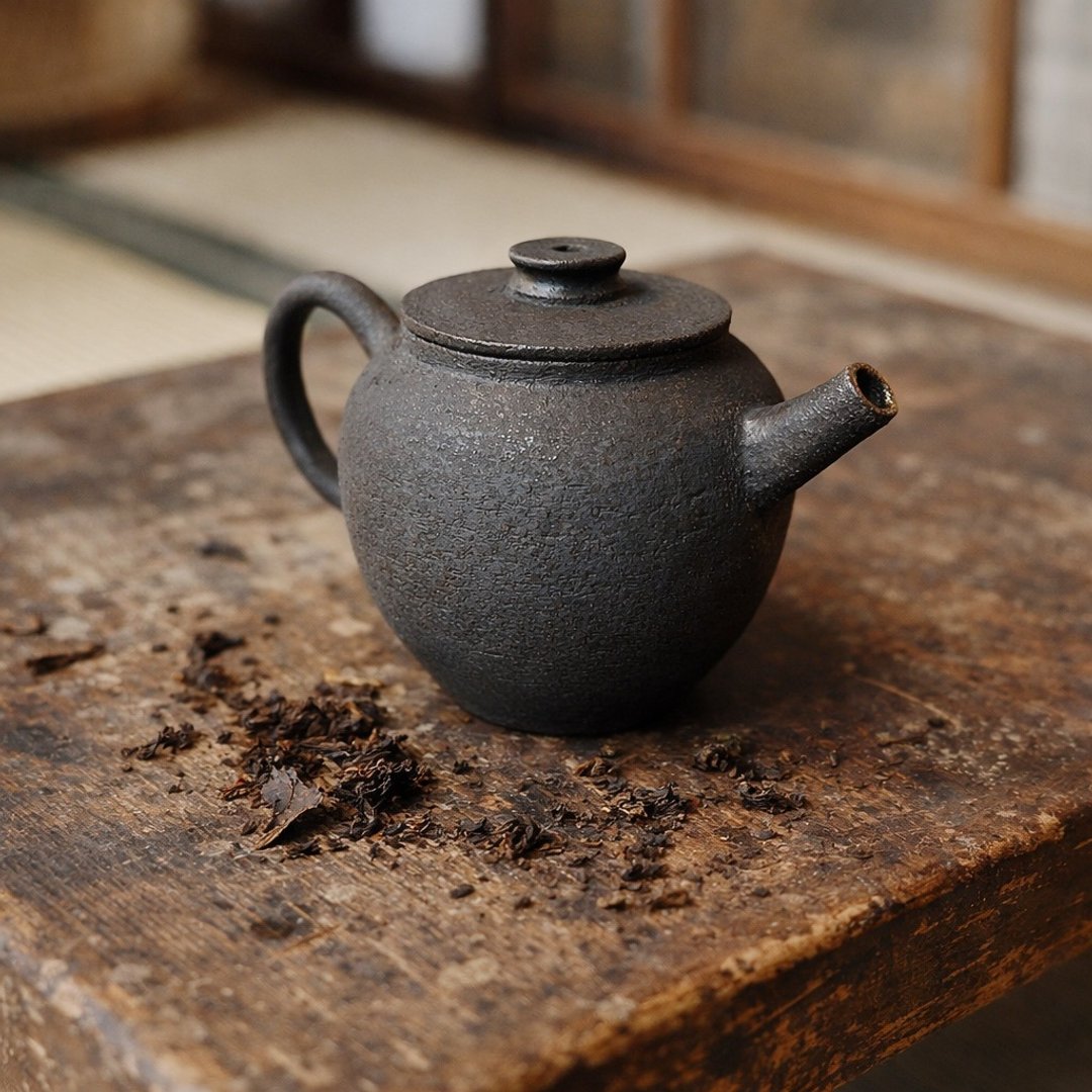 柴烧黑土正把茶壶 / 个人 130cc 小壶  / 小平凡手作 - 茶具/茶杯 - 陶 
