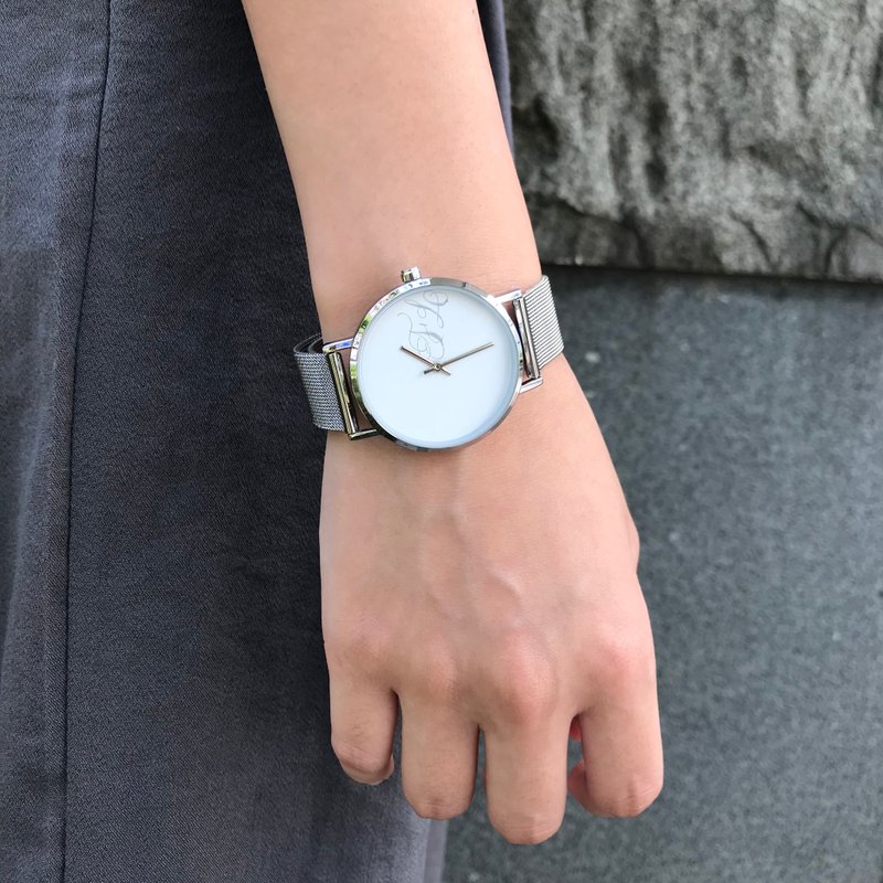 手写/ 书法/ 定制/ 个性化/ 腕表- 银色 - 女表 - 其他金属 银色