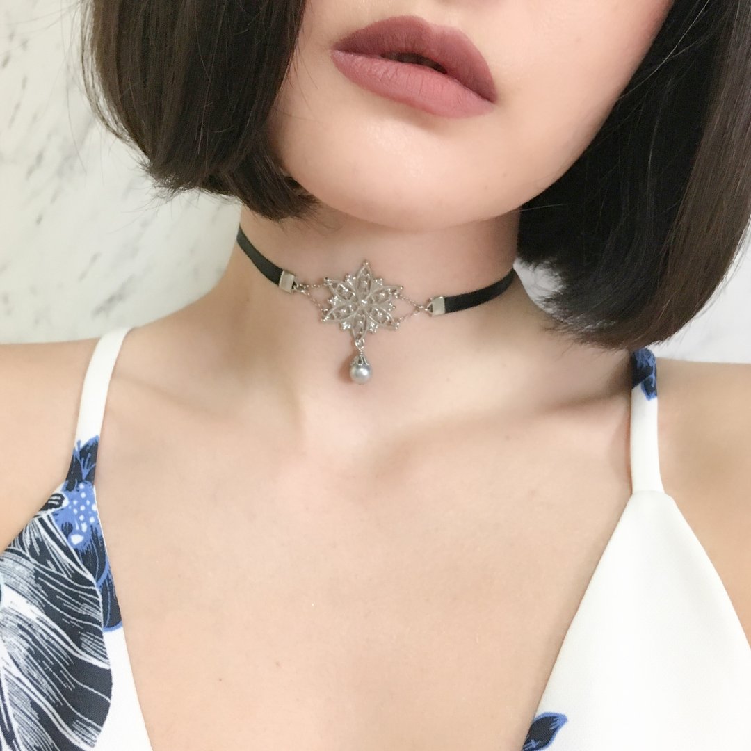 S Magic Crystal Choker SV045S - 颈链 - 其他金属 银色