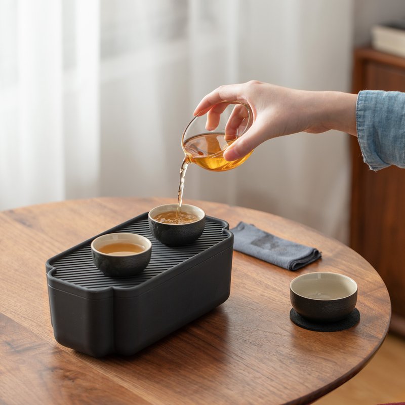ZESEE | Tripod 茶盒套组 - 茶具/茶杯 - 瓷 黑色