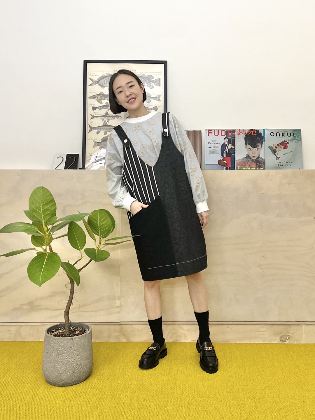 拼接吊带裙 - 洋装/连衣裙 - 其他材质 黑色
