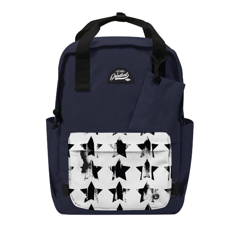 Grinstant混搭可拆组式15.6寸后背包 - 冒险系列 (海军蓝配星星) - 后背包/双肩包 - 聚酯纤维 蓝色