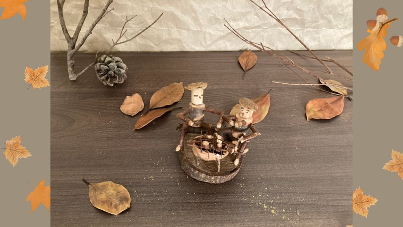 【家居饰品&办公小物】烤串聊生活的小伙伴 - 摆饰 - 木头 