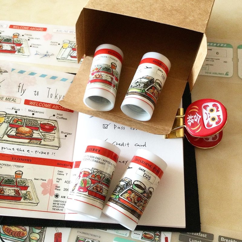 分装胶带 E+F 飞机餐  各2单位 - 纸胶带 - 塑料 