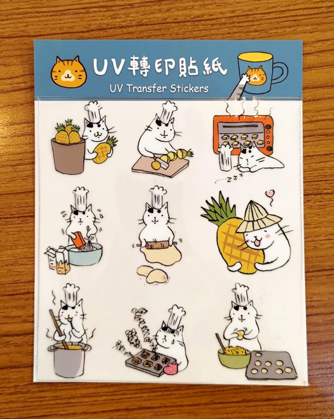 UV转印水晶贴纸D (插画家-猫小姐) - 贴纸 - 纸 