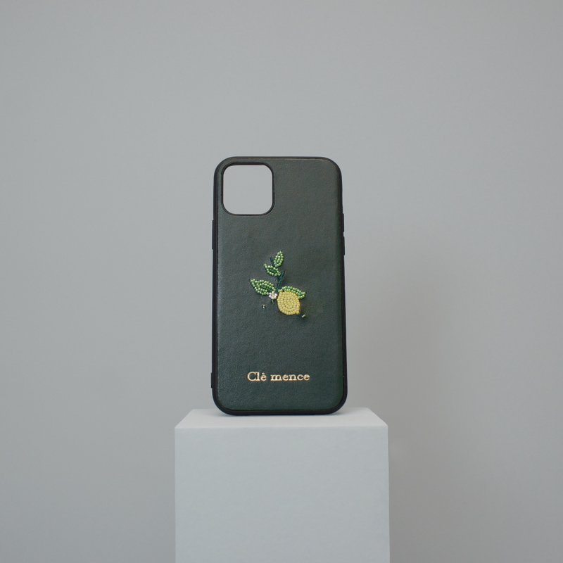 柠檬缝珠手机壳 iphone型号皆可订制 - 手机壳/手机套 - 塑料 绿色
