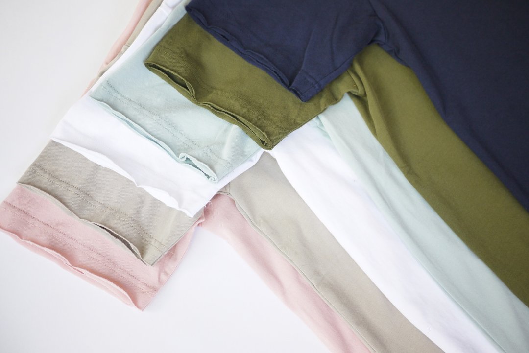 Wide Pocket Tee 宽版圆领口袋Tee/纯色/中性/情侣服 - 中性连帽卫衣/T 恤 - 棉 