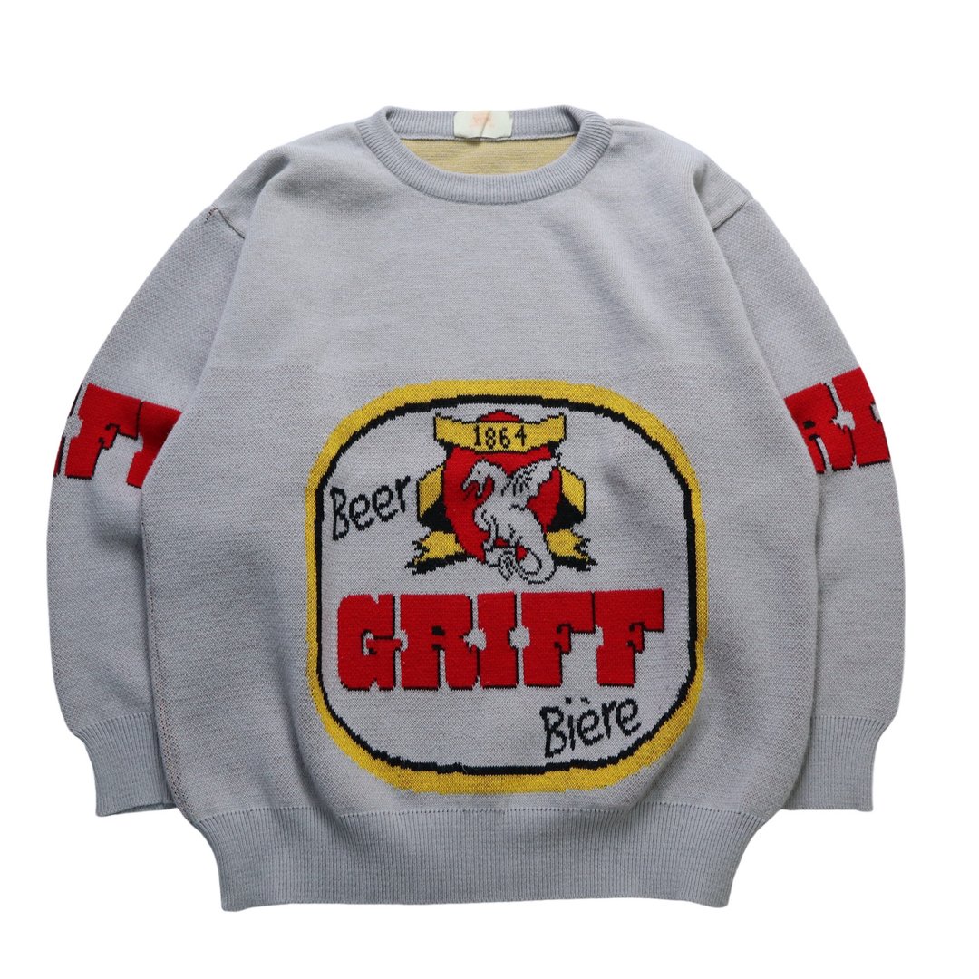 1980s Griff Beer 灰色针织衫 - 男装针织衫/毛衣 - 其他材质 灰色