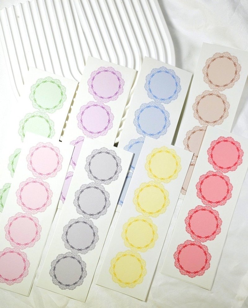 缎带蕾丝边装饰贴纸 第二弹 - 便条纸/标签贴 - 纸 多色