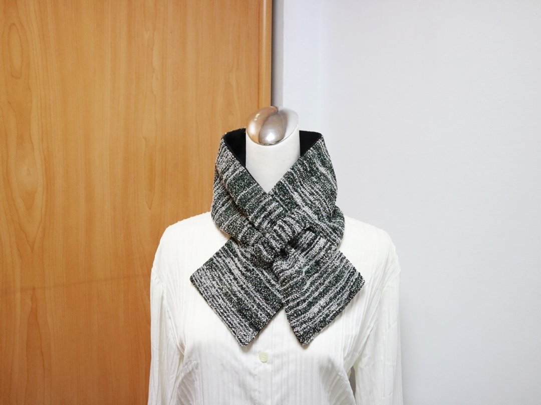 可调式短围巾.scarf  围脖 双面双色 大人.小孩均适用 生日 送礼 - 围巾/披肩 - 其他材质 黑色