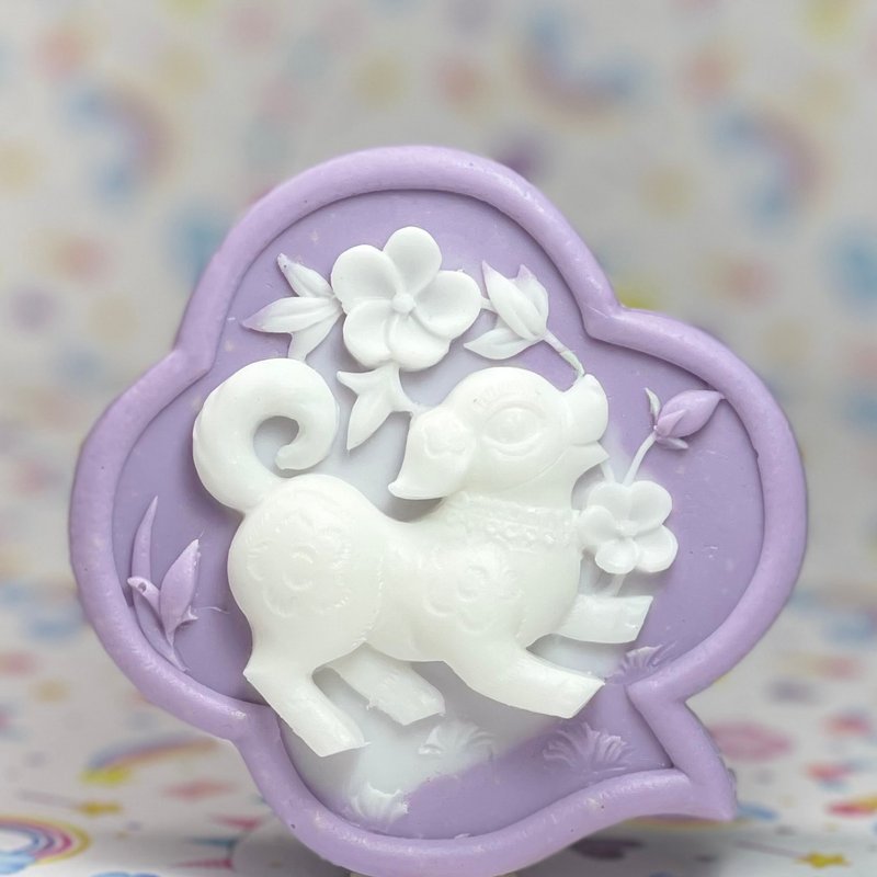 欢乐动物 12生肖(狗) 香氛皂 可定制颜色/香氛 - 肥皂/手工皂 - 其他材质 白色