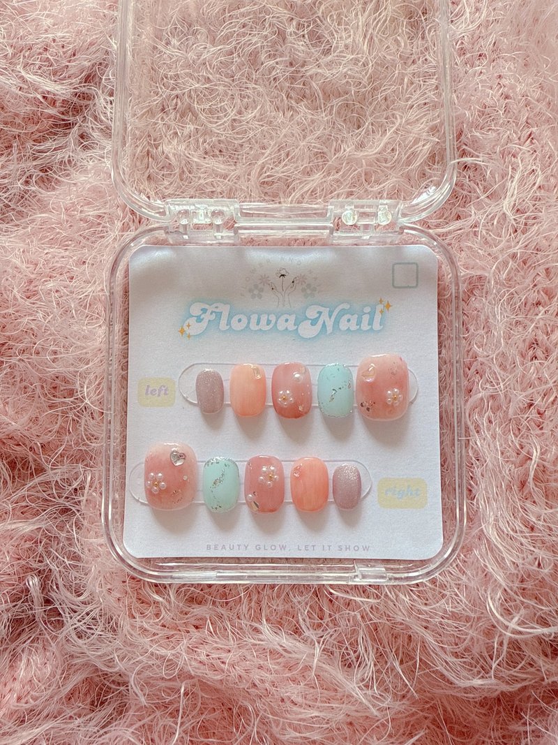 【定制】手工穿戴甲 | 水漾春日 | No.S11 - 指甲油/指甲贴 - 其他材质 多色