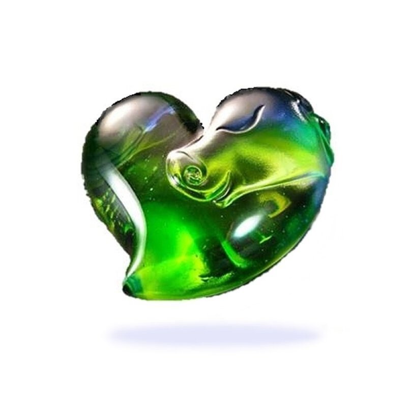 琉璃工房 LIULI 属牛的星星  属牛的心 - 摆饰 - 琉璃 绿色