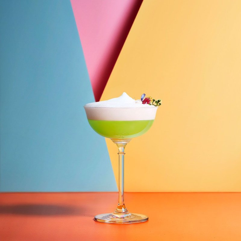 Palette 调色板调酒杯系列 浅碟香槟杯 215ml - 酒杯/酒器 - 玻璃 白色