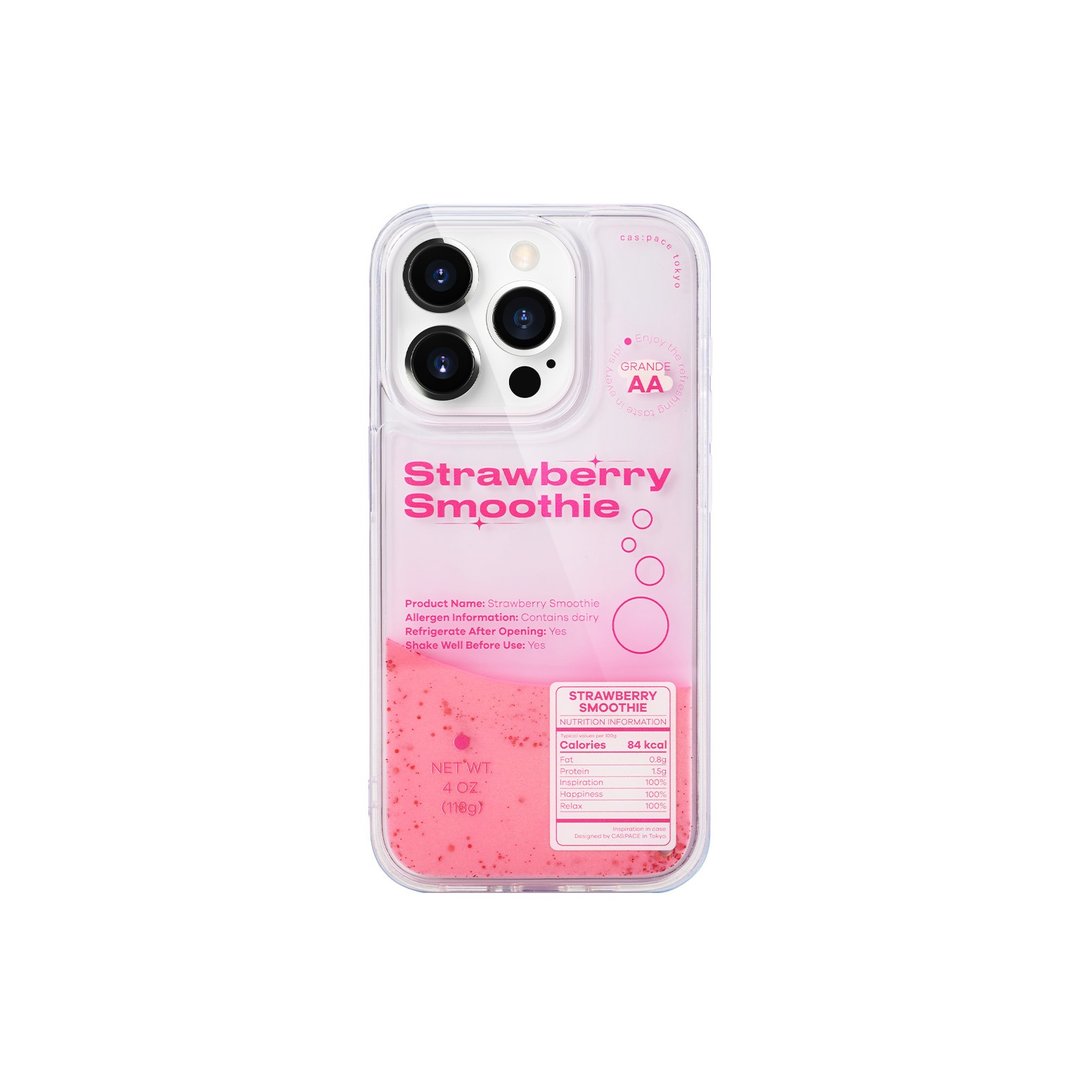 cas:pace 24S/S Strawberry Smoothie 流沙手机壳 - 手机壳/手机套 - 硅胶 