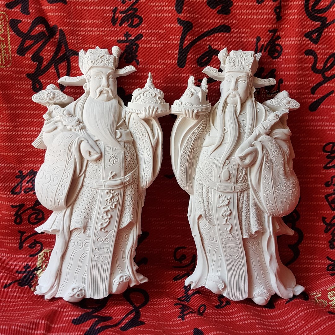 新品上市  加官进禄门神 一对 石板含 - 其他家具 - 其他材质 白色