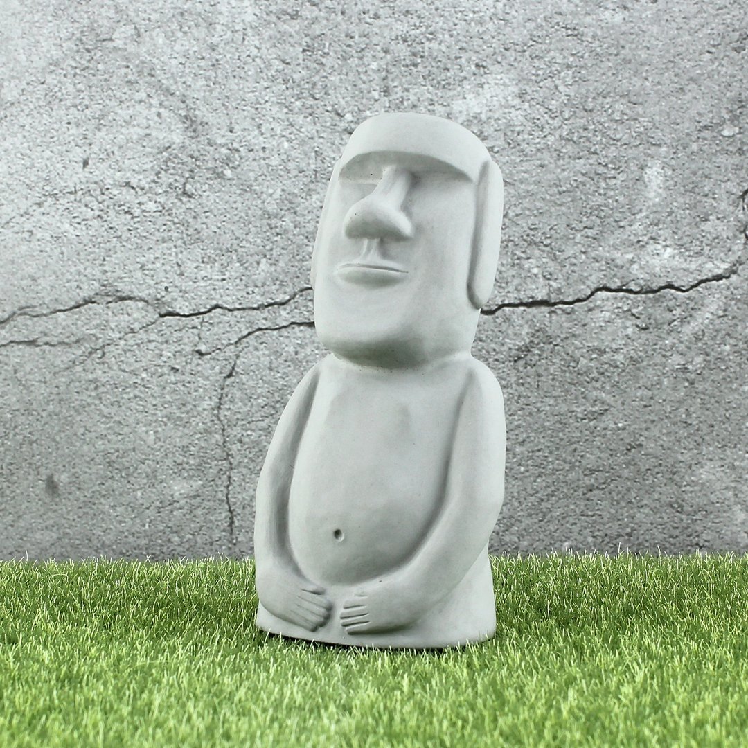 水泥摩艾 Moai－全身摩艾 巨石像 - 玩偶/公仔 - 水泥 灰色