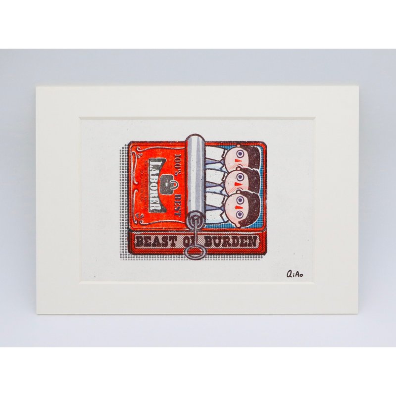 办公室职员艺术印刷品 - 海报/装饰画/版画 - 其他金属 红色