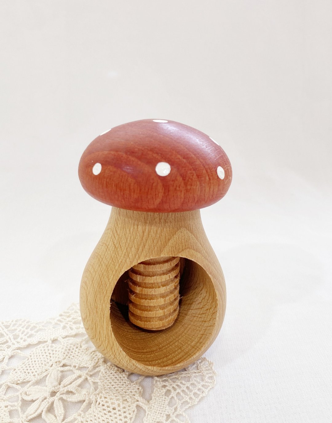 【好日恋物】德国vintage木制蘑菇造型核桃钳坚果剥壳器DIY工艺 - 其他 - 木头 咖啡色