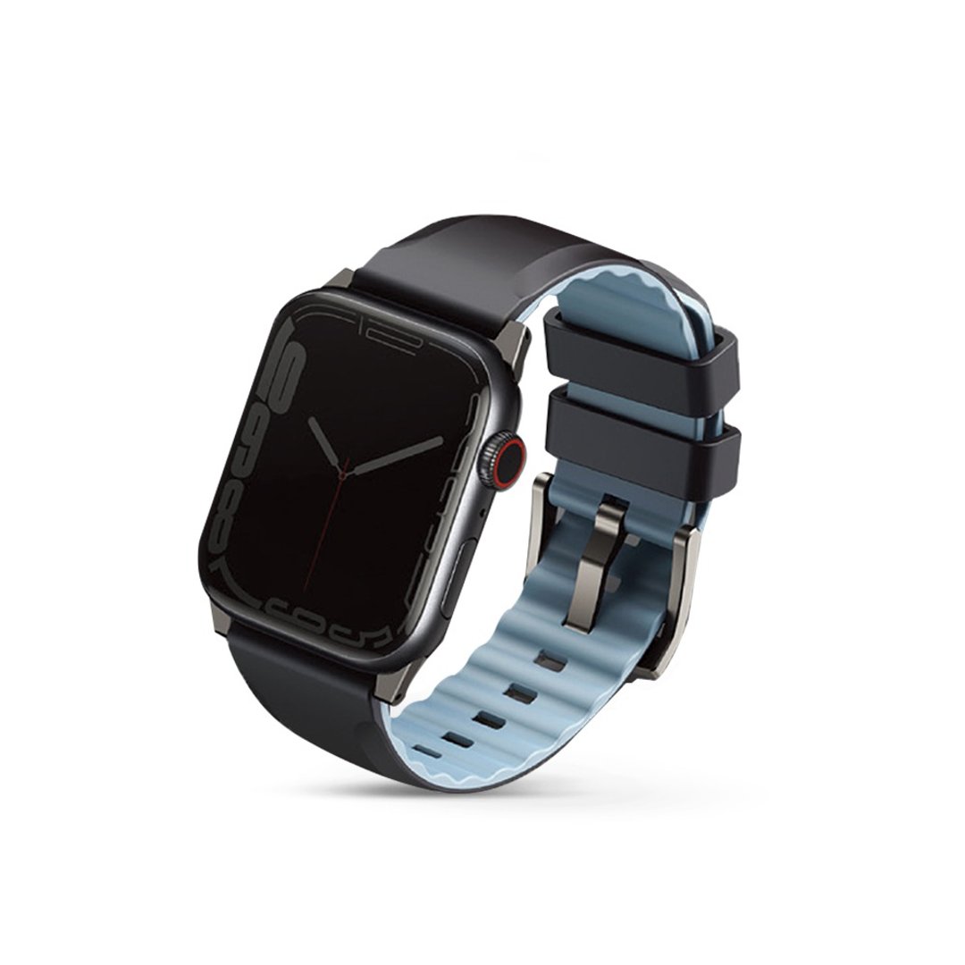 Apple Watch Linus 防水硅胶双色表带-黑 - 表带 - 硅胶 黑色