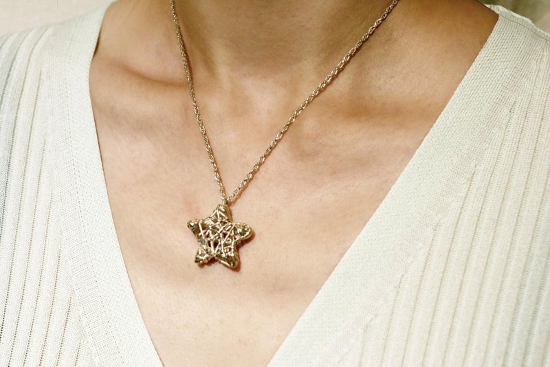 纯银 | 在星星中的音符 | 项链 - 项链 - 纯银 银色