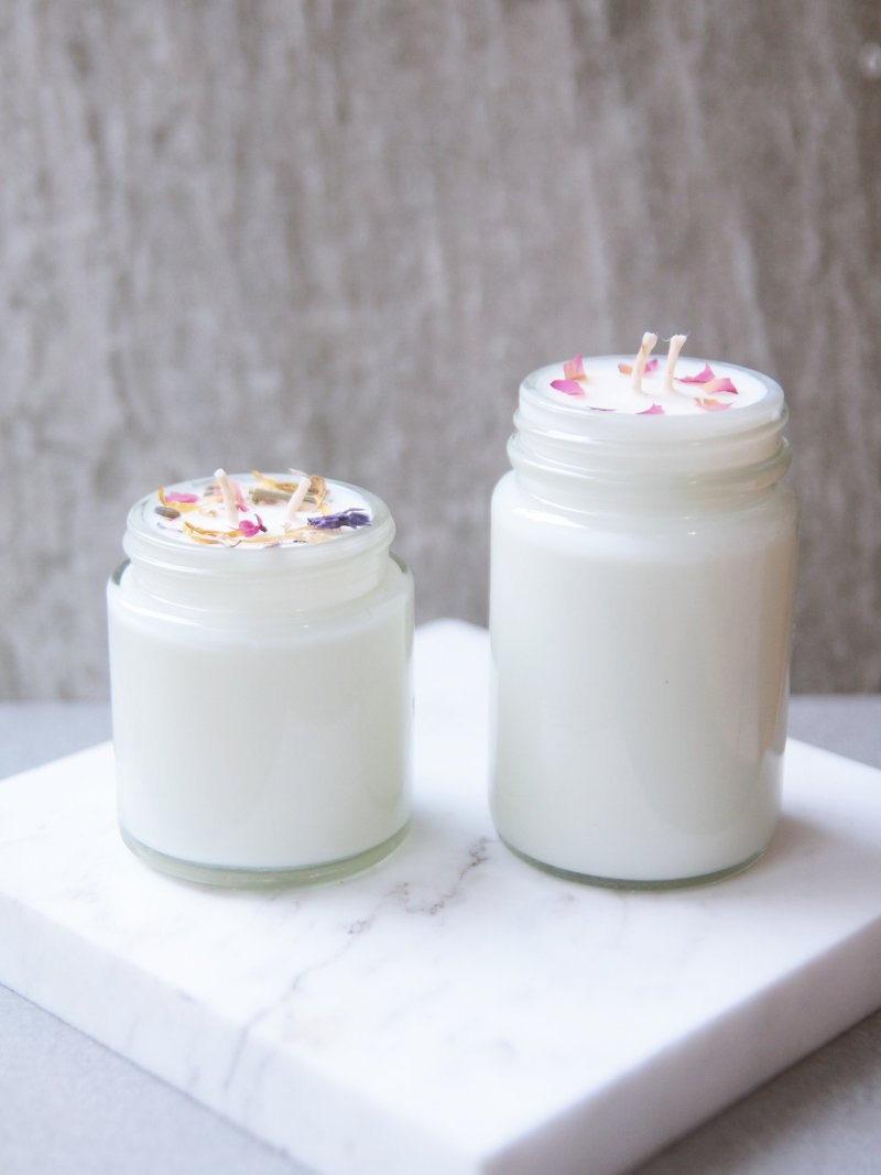 Goody Bag－福袋1+1蜡烛 旅行的意义 手工干燥花大豆蜡烛  共190g - 蜡烛/烛台 - 蜡 多色