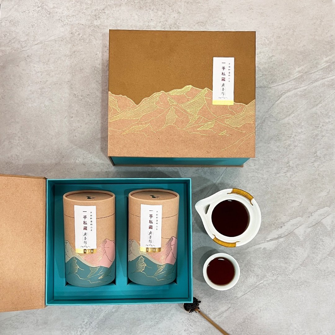 【茶叶礼盒】一手蜜香红茶 - 茶叶 200 公克 (100 公克 X2 罐/盒) 送礼 - 茶 - 新鲜食材 白色