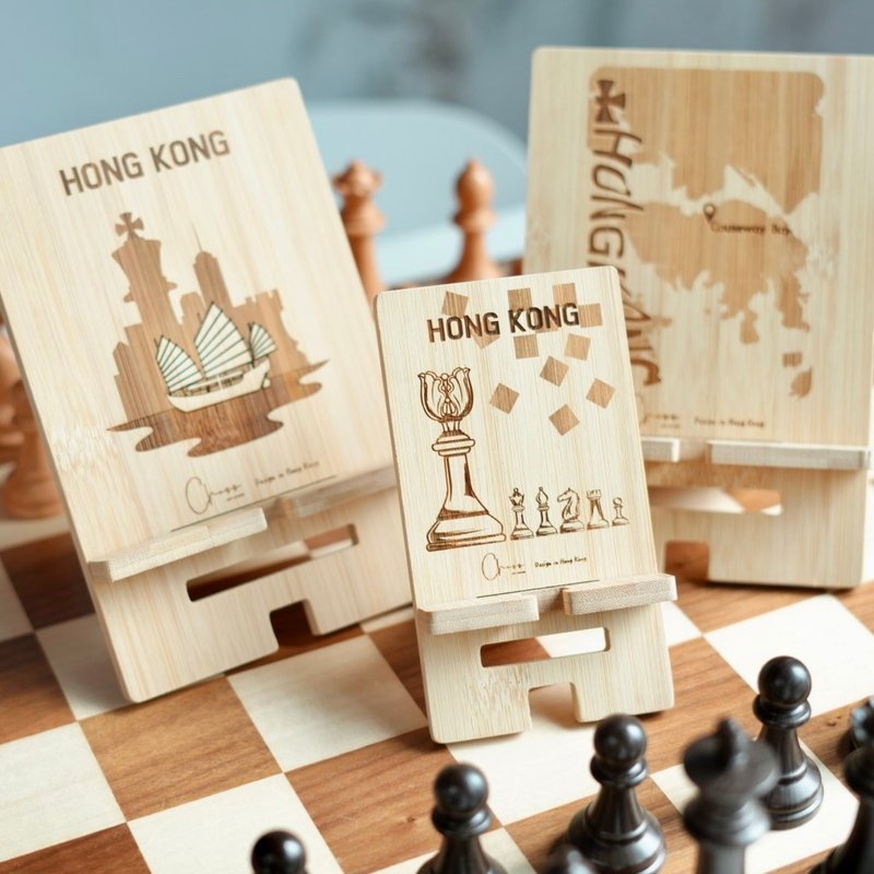 【棋遇 香港】系列 - 手机支架 - 摆饰 - 竹 