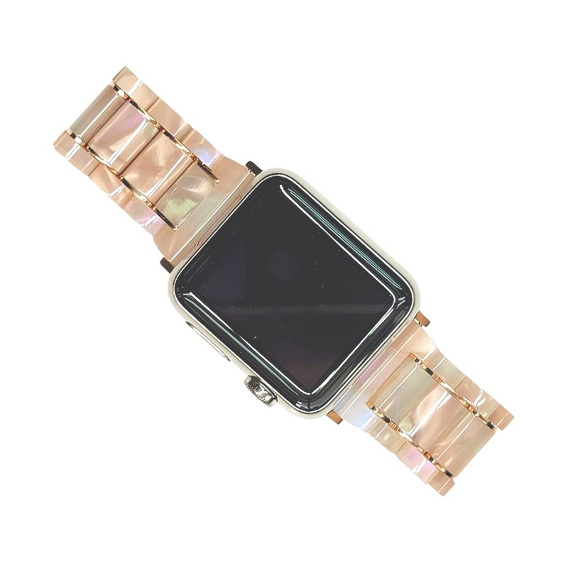 粉橙粉红幻彩色 - 眼镜胶表带 (Apple Watch适用) - 表带 - 环保材料 紫色