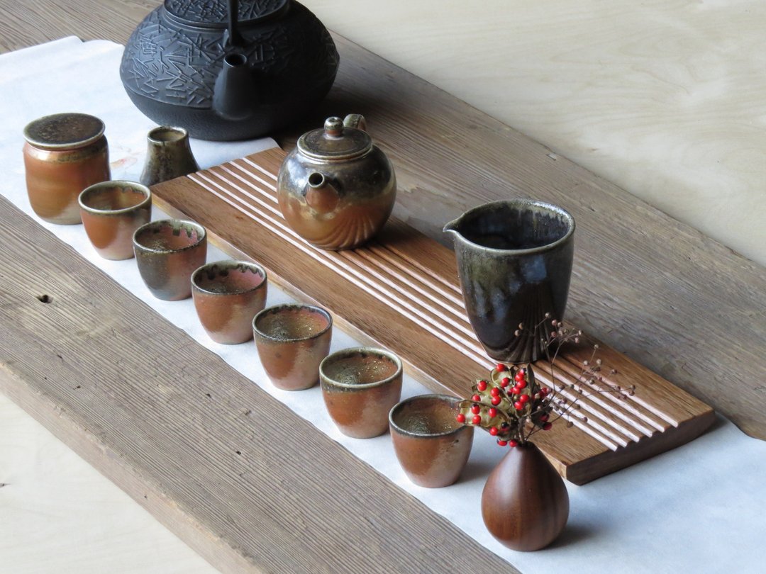 HO MOOD 解构系列—手作 原木茶盘 - 杯垫 - 木头 咖啡色