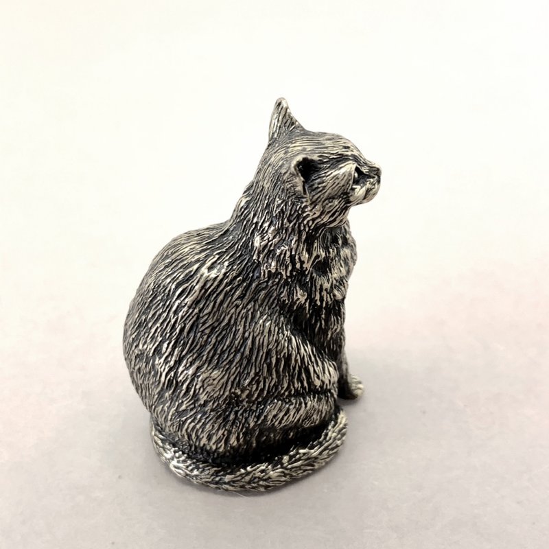 【定制】宠物猫猫 写实摆件 VIP订制 - 摆饰 - 贵金属 银色