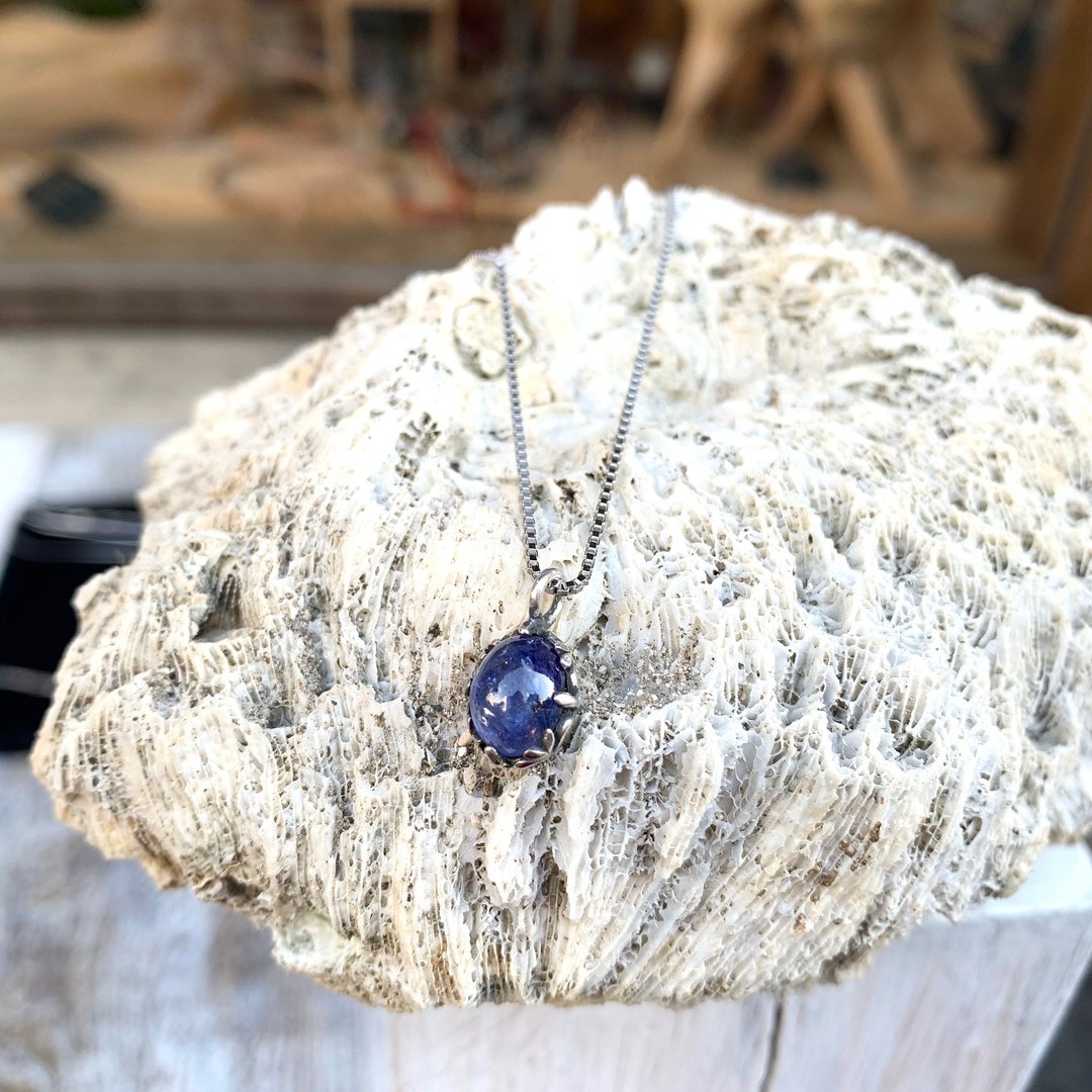 Oˋre Jewelry_设计师款_Sapphire_蓝宝石_项链_925纯银 - 项链 - 宝石 