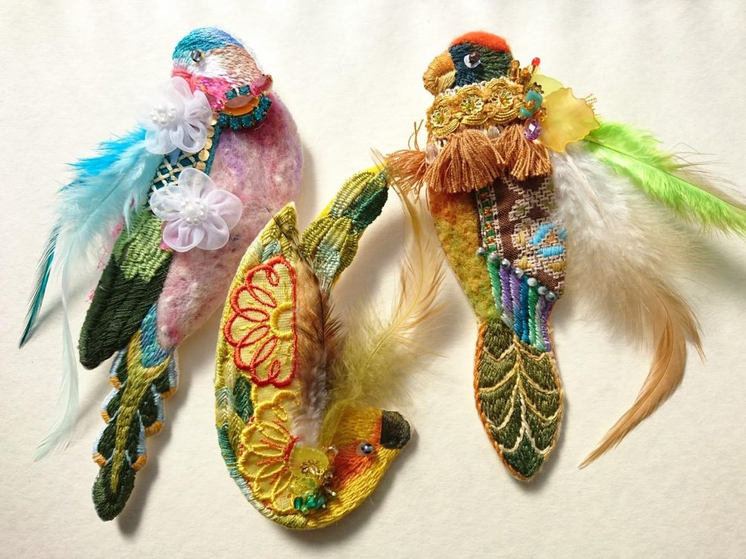 【Made to Order Limited * IRODORI AZ Ⅲ】 - 胸针 - 棉 