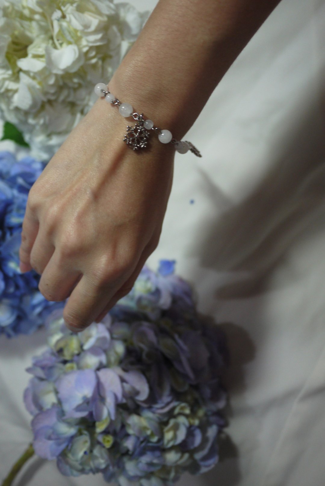Snowflake Bracelet Snowdrop - 手链/手环 - 石头 透明