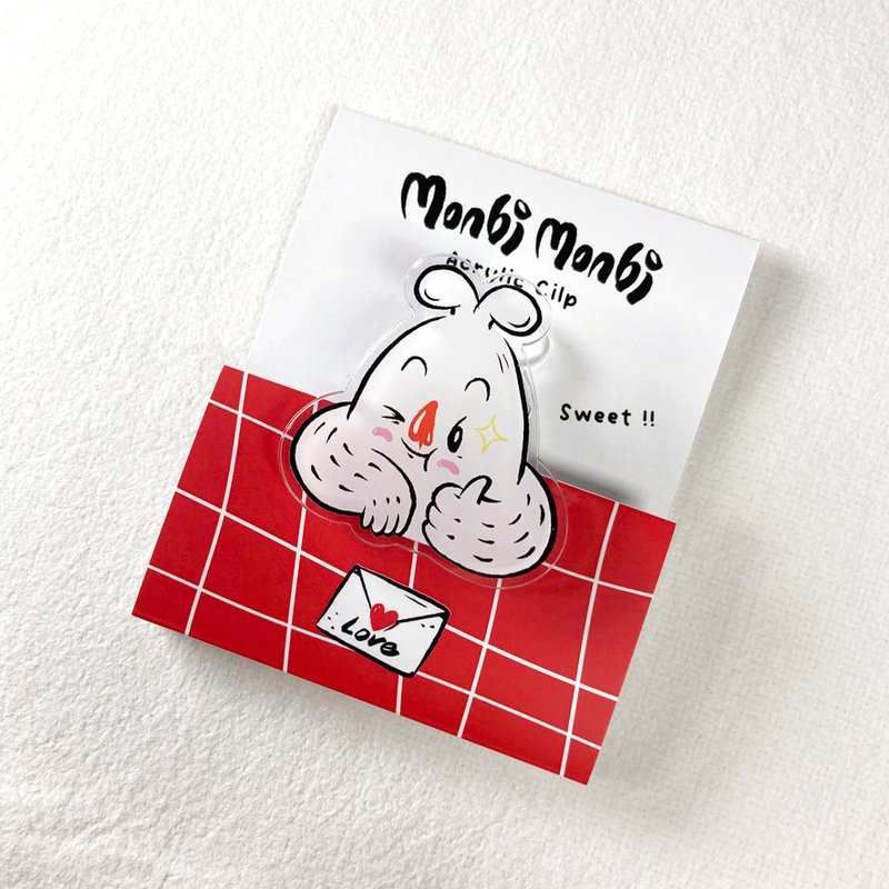 Monbi's Table - Love Letter 文具夹子 - 文件夹/资料夹 - 压克力 透明