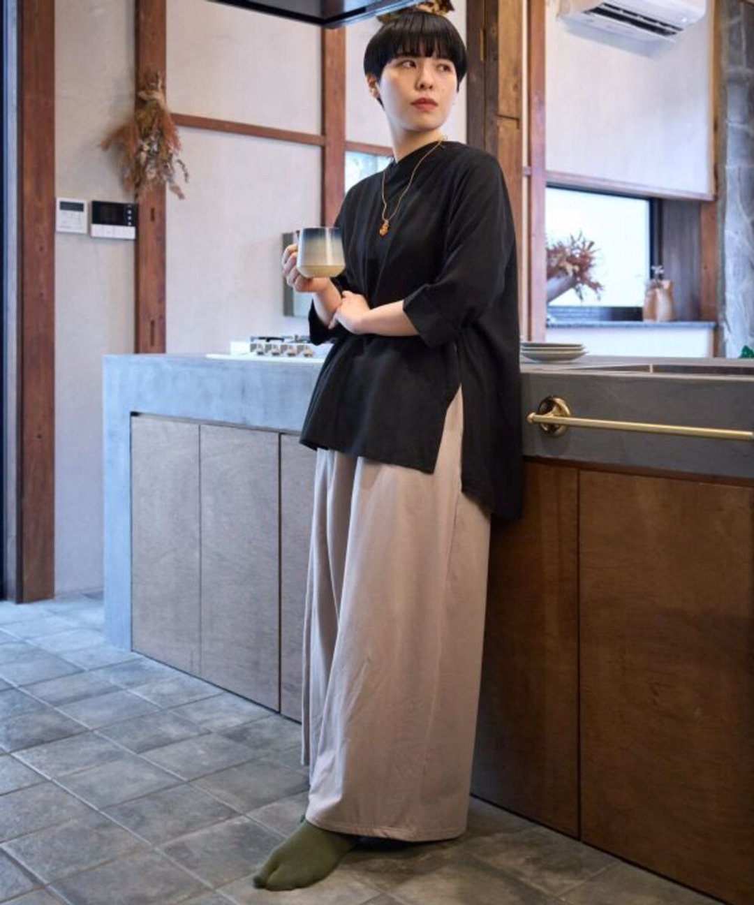 【热门预购】和风日式裹身宽裤(4色)7CA-3202 - 中性裤装 - 其他材质 