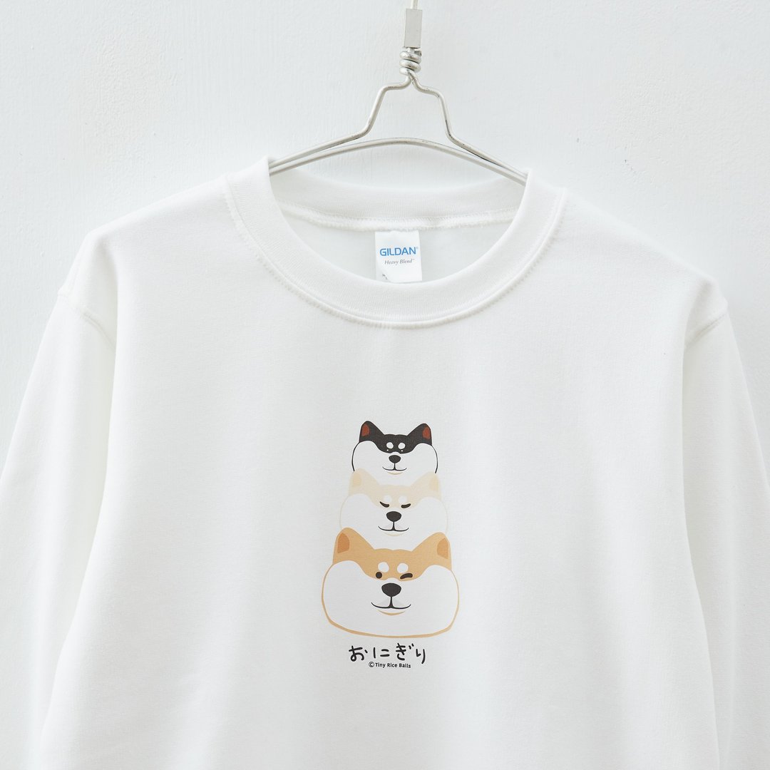 Shiba Sweatshirt│麻吉柴│ 内磨毛 暖暖大学T - 中性连帽卫衣/T 恤 - 棉 