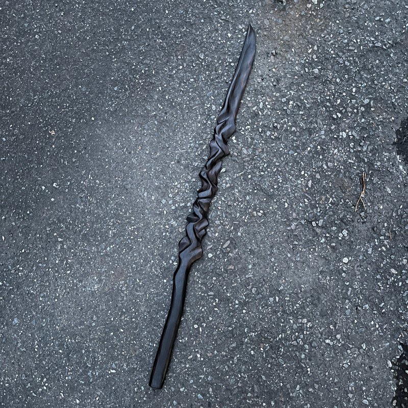 我贩剑　黑妖刀　訄心迫　手工木剑　艺术木刀　魔剑 - 摆饰 - 木头 黑色