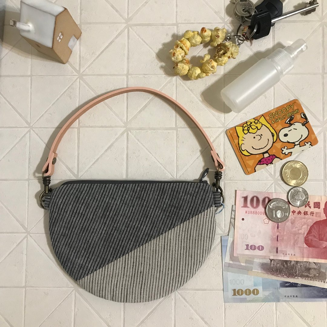 日本近江亚麻织布  手拿小D包   052322 - 手提包/手提袋 - 棉 多色