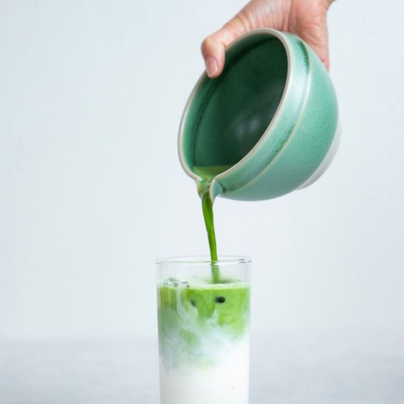 【抹茶】片口抹茶碗 540mL/日本陶瓷餐具/和果子甜点搭配茶具 - 茶具/茶杯 - 陶 多色