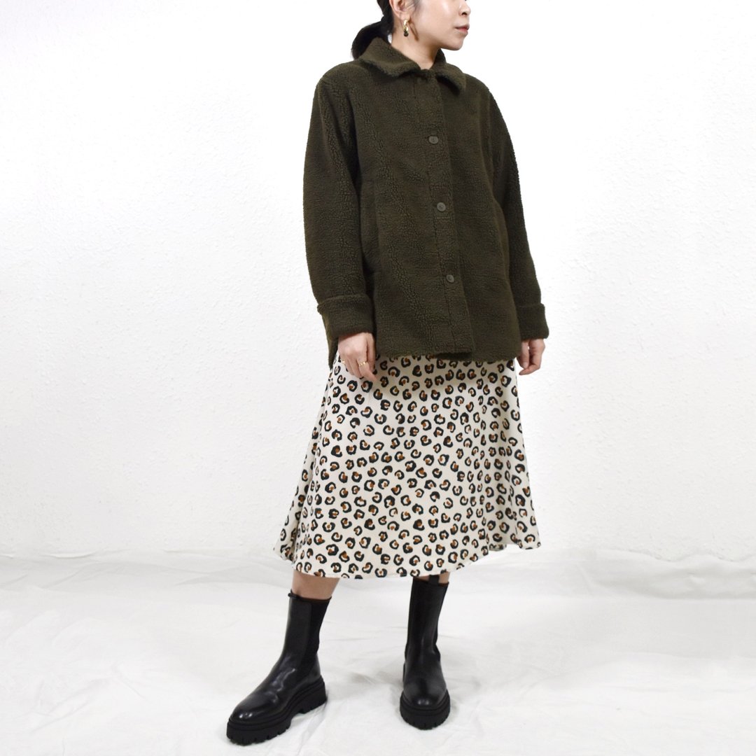 BOBBIE SHEARLING JACKET 深榄绿 摇粒绒 羊羔毛 保暖外套 - 女装休闲/机能外套 - 其他材质 