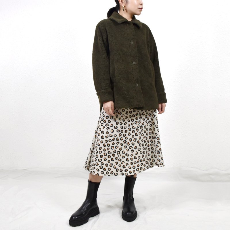 BOBBIE SHEARLING JACKET 深榄绿 摇粒绒 羊羔毛 保暖外套 - 女装休闲/机能外套 - 其他材质 