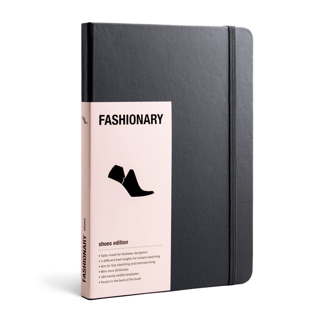 FASHIONARY手绘本/ 鞋版/ A5/ 黑 - 笔记本/手帐 - 纸 