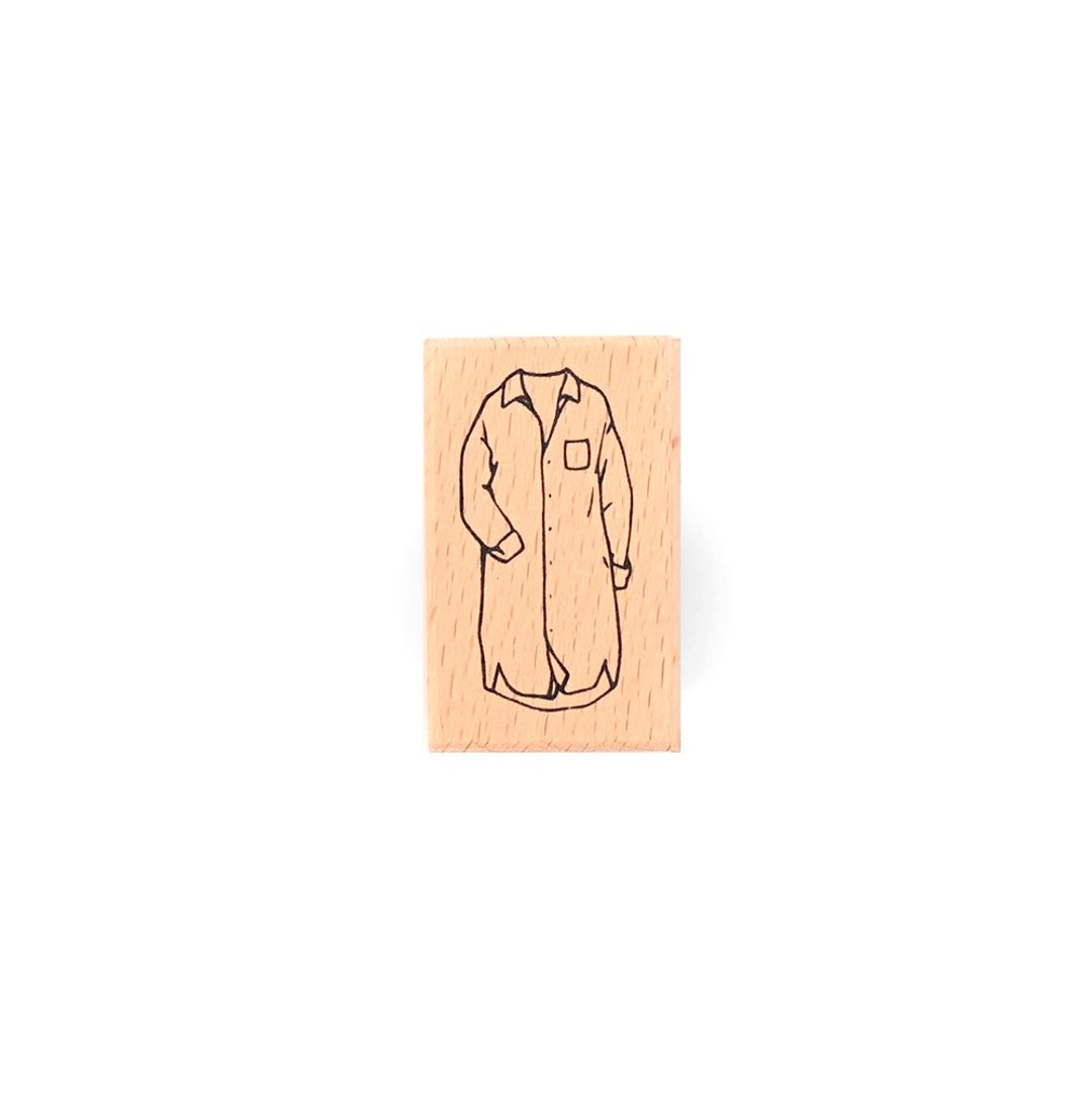 试衣章 Trying on Stamp－C021长袖长版衬衫 - 印章/印台 - 木头 